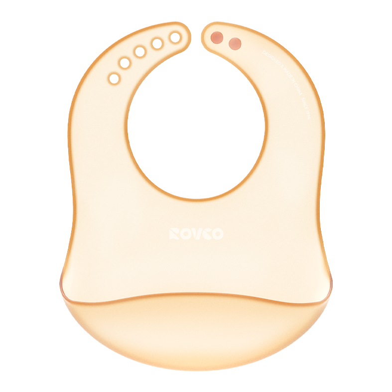 [OSEO] 26Q4#X4044 оранжевые силиконовые салфетки для детей, водонепроницаемые и дезинфицируемые для детского питания, одноразовые детские салфетки для слюней Item Picture