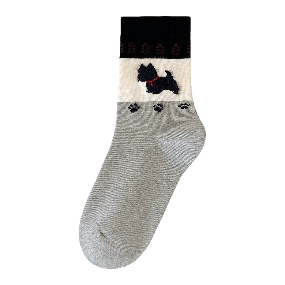 الجوارب الرمادية على شكل كلاب التنكر الاسكتلندية Item Picture