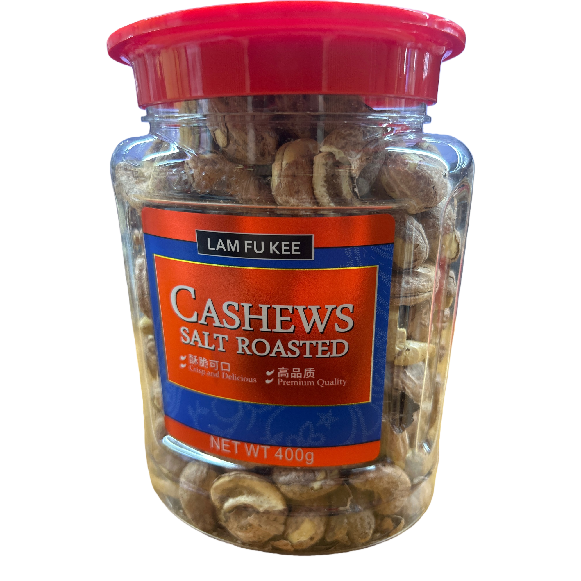 Linfu Ji Fragrant salt-baked cashew Nuts 400g transparent can packaging, snack, nuts and roasted goods, healthy snack box Item Picture