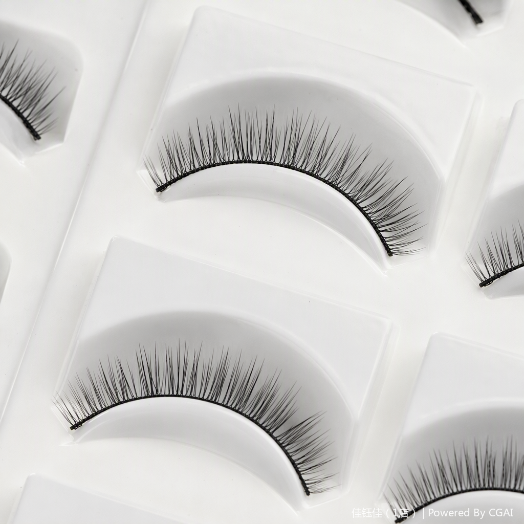 Pestañas postizas naturales densas maquillaje intenso de larga duración anti-mareo belleza herramienta de maquillaje natural rizado alto y delgado pestañas postizas decorativas artefactos de maquillaje
