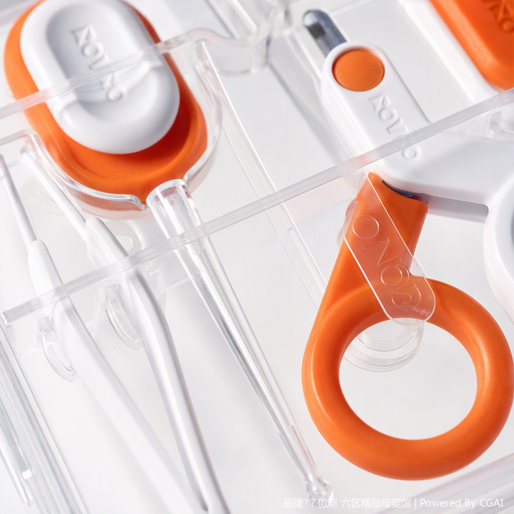 【OSEO】26Q4#X4028 Orange and White Baby Care Set, baby bath and skin care products, Gentle nourishing baby Special Set Application Scenario