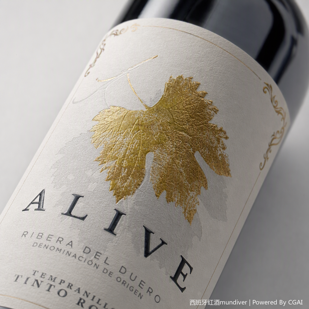 ALIVE Rioja Red wine, in a black bottle, has a rich fruity aroma and a mellow flavor, making it suitable for collection and as a gift Application Scenario