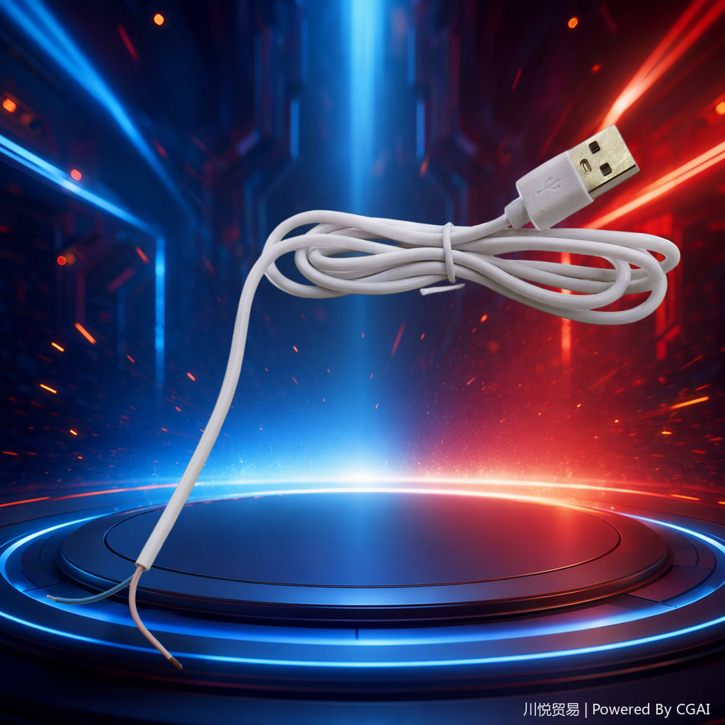 Высококачественная белая линия подзарядки USB совместима с многопрочным быстрым синхронизированием данных Specification image