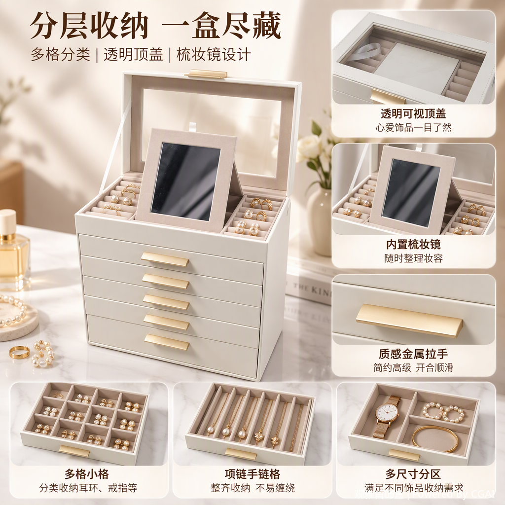 Guanyan jewelry box product photo 3