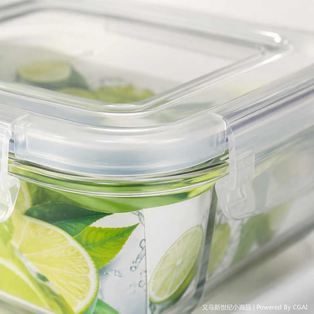 Heat-resistant and cold-resistant transparent glass sealed storage box, kitchen storage and organization container, large-capacity food preservation box Application Scenario