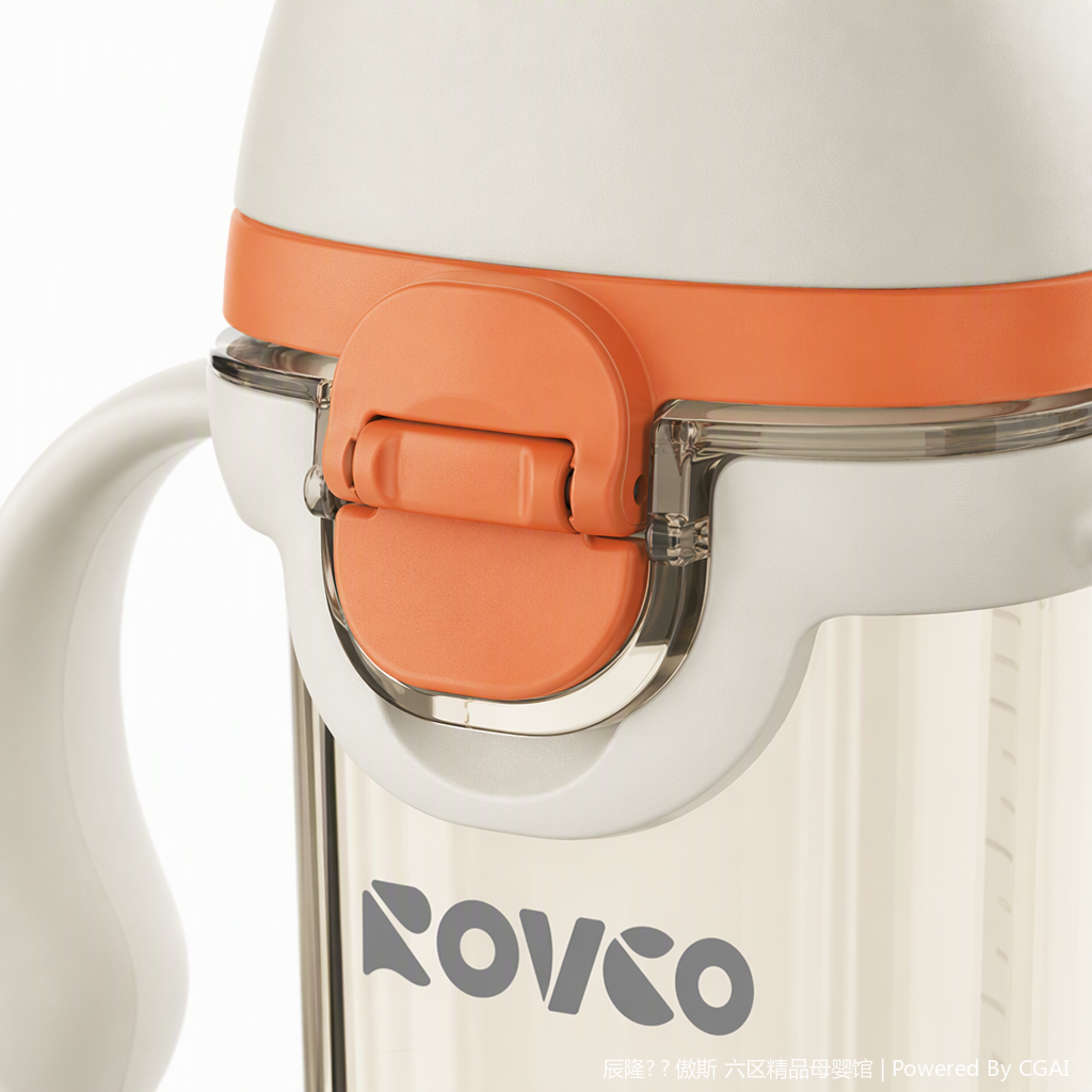 [OSEO] 26Q4#P1004-1 agua bebé naranja blanco juego de colores con mango bebé y niño aprender a beber tazas de aislamiento tazas de agua para niños bebé dispositivo de agua Application Scenario