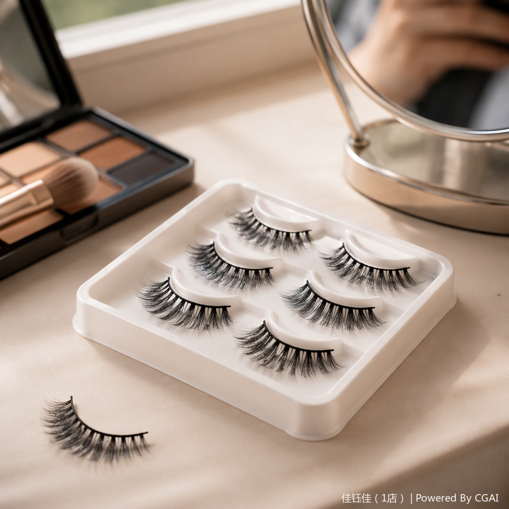 The natural thick false eyelashes are long and curly. The beauty tools are long-lasting, do not fade, are easy to apply, and come in a variety of styles Item Picture