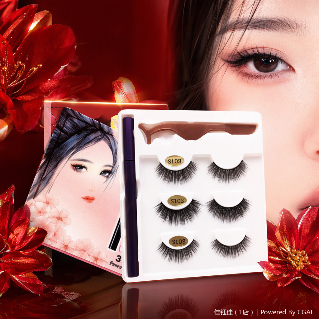 Natural gruesa pestañas postizas intenso volumen alto maquillaje de larga duración herramientas de maquillaje de belleza juego de ropa details Picture