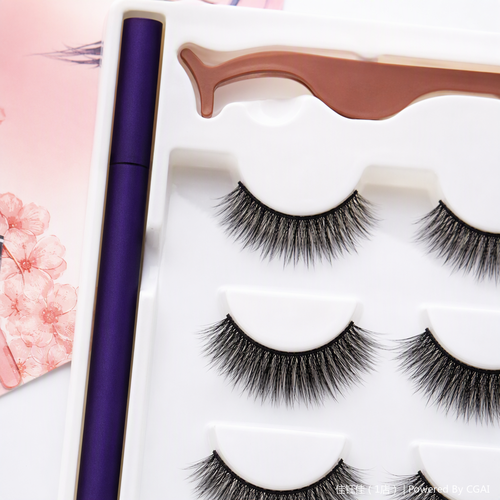 Natural gruesa pestañas postizas intenso volumen alto maquillaje de larga duración herramientas de maquillaje de belleza juego de ropa Application Scenario