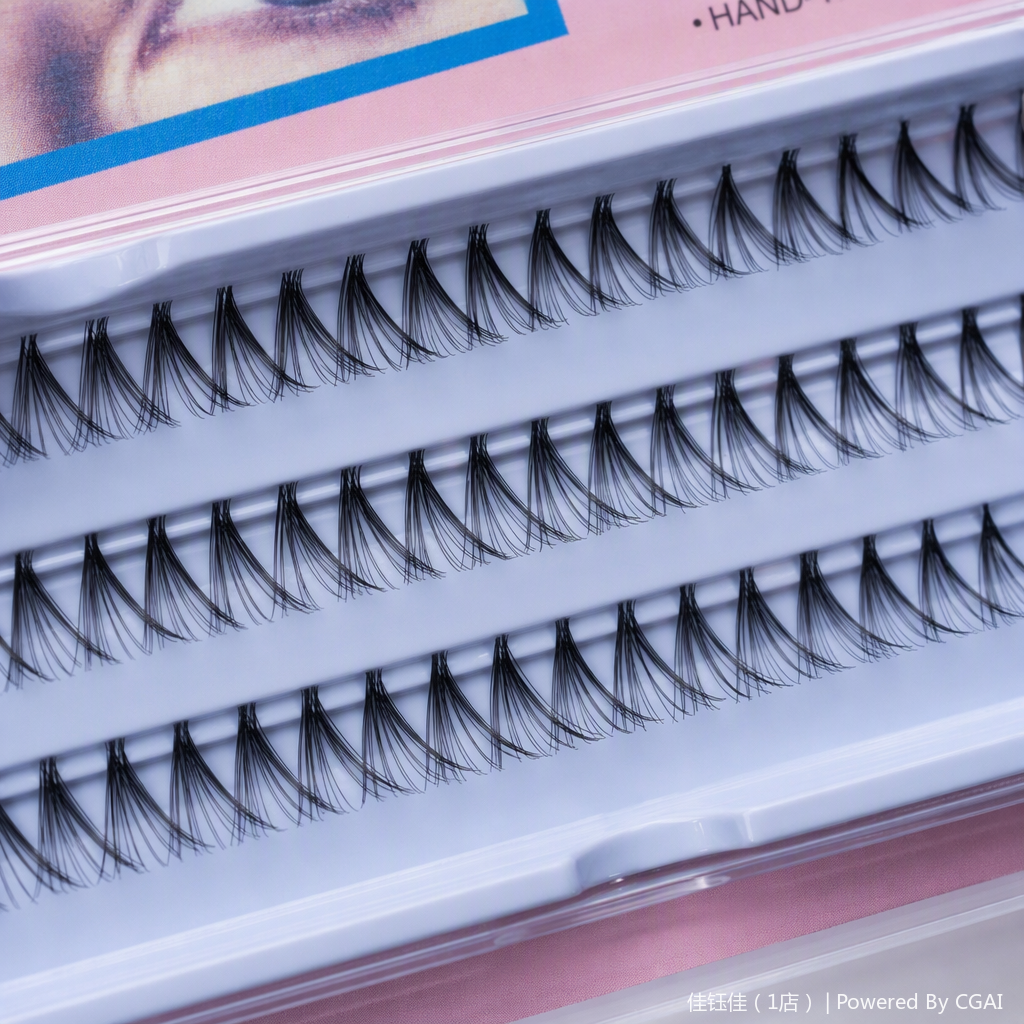 Natural thick false eyelash beauty tool, long-lasting and slender, enhancing eye makeup effect, suitable for professional makeup accessories Item Picture