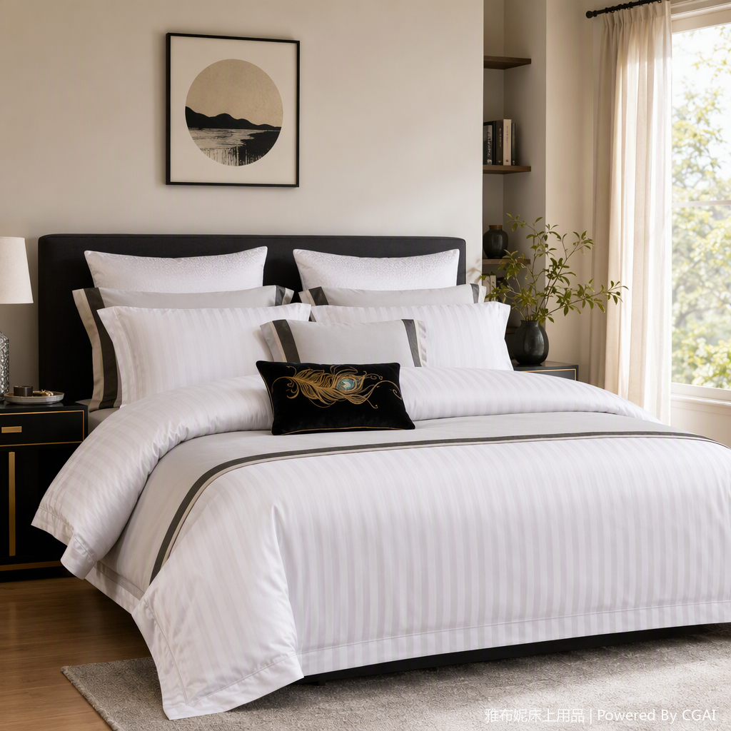 Wedding bedding set, wedding bedroom bedding, wedding celebration bed sheets, duvet covers, bedding four-piece set, newlywed fabric Specification image