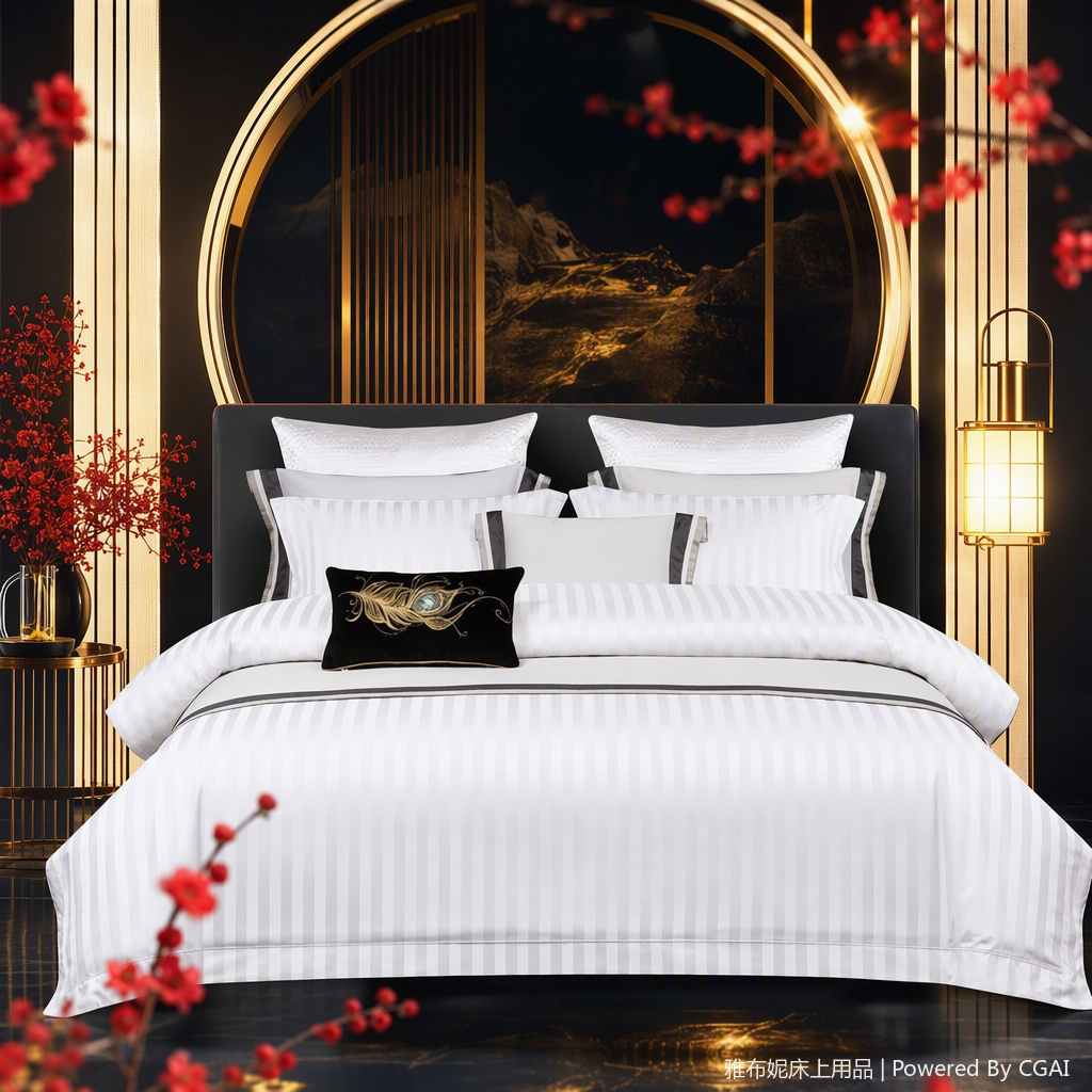Wedding bedding set, wedding bedroom bedding, wedding celebration bed sheets, duvet covers, bedding four-piece set, newlywed fabric Application Scenario