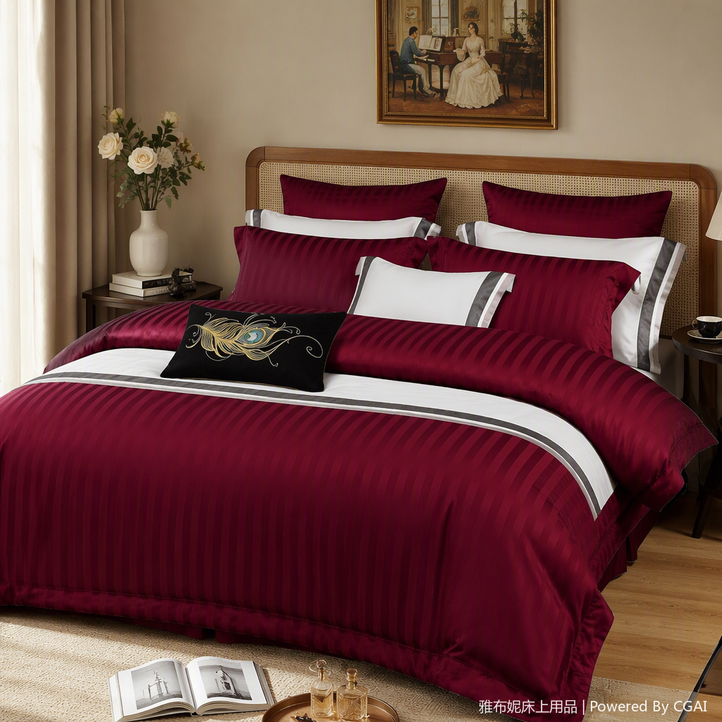 A variety of wedding bedding sets, including wedding bedroom bedding and wedding dress theme home textile sets, are available for selection details Picture