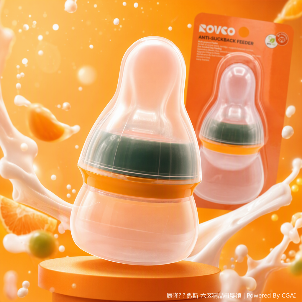 【OSEO】26Q4#W1017 Orange packaging anti-suction electronic pet feeder, pet supplies feeder, suitable for pet feeders Specification image