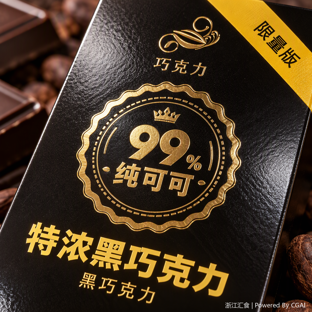 Rico chocolate puro chocolate negro caja de regalo paquete negro 99% chocolate puro dulces snacks regalos Application Scenario