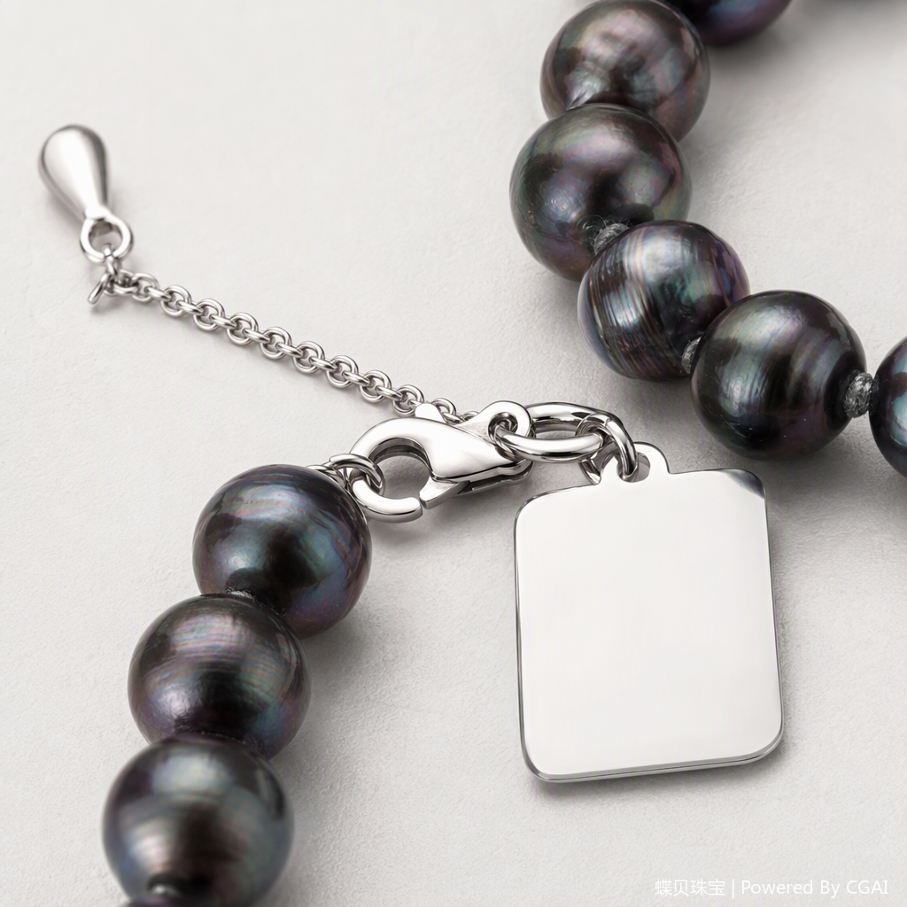 This fashionable and elegant deep purple pearl necklace is a versatile gift with a feminine charm. It is set with exquisite jewelry Application Scenario