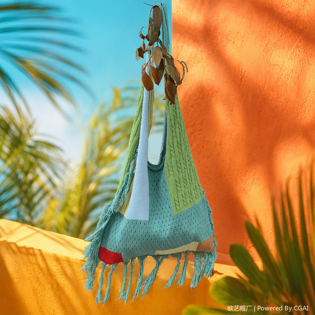 Moda bolso de hierba bolso de mujer casual versátil bolso tejido bolso bolso bolso tendencia portátil estilo de viaje Specification image