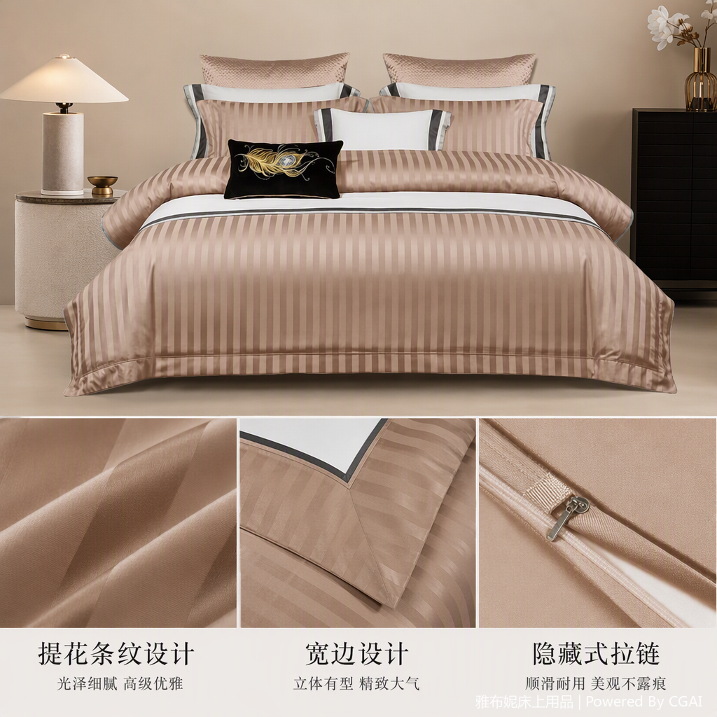 Wedding bedding sets, wedding home textile bedding, wedding bedspreads, four-piece sets, and various wedding gift styles details Picture