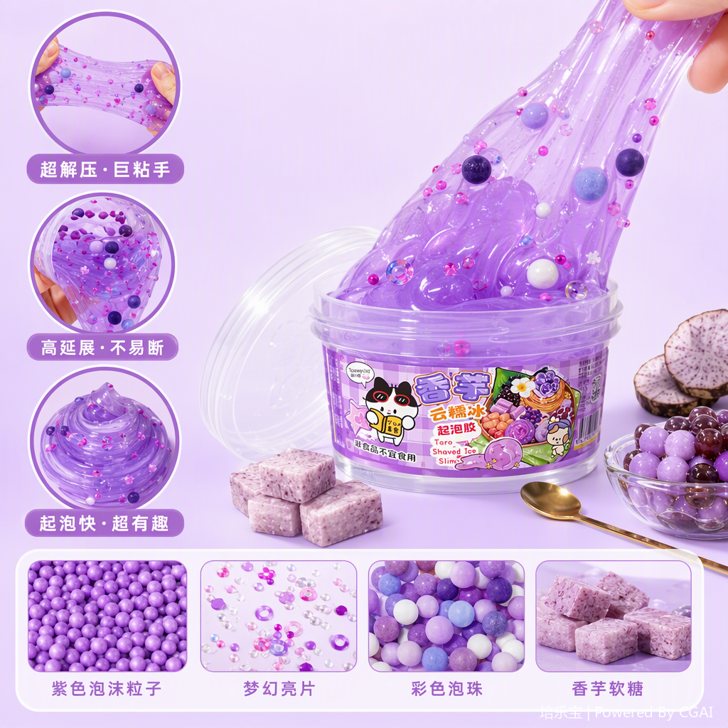 Taro cloud glutinous rice ice foaming glue Item Picture