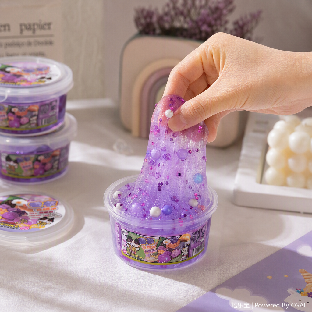 Taro cloud glutinous rice ice foaming glue