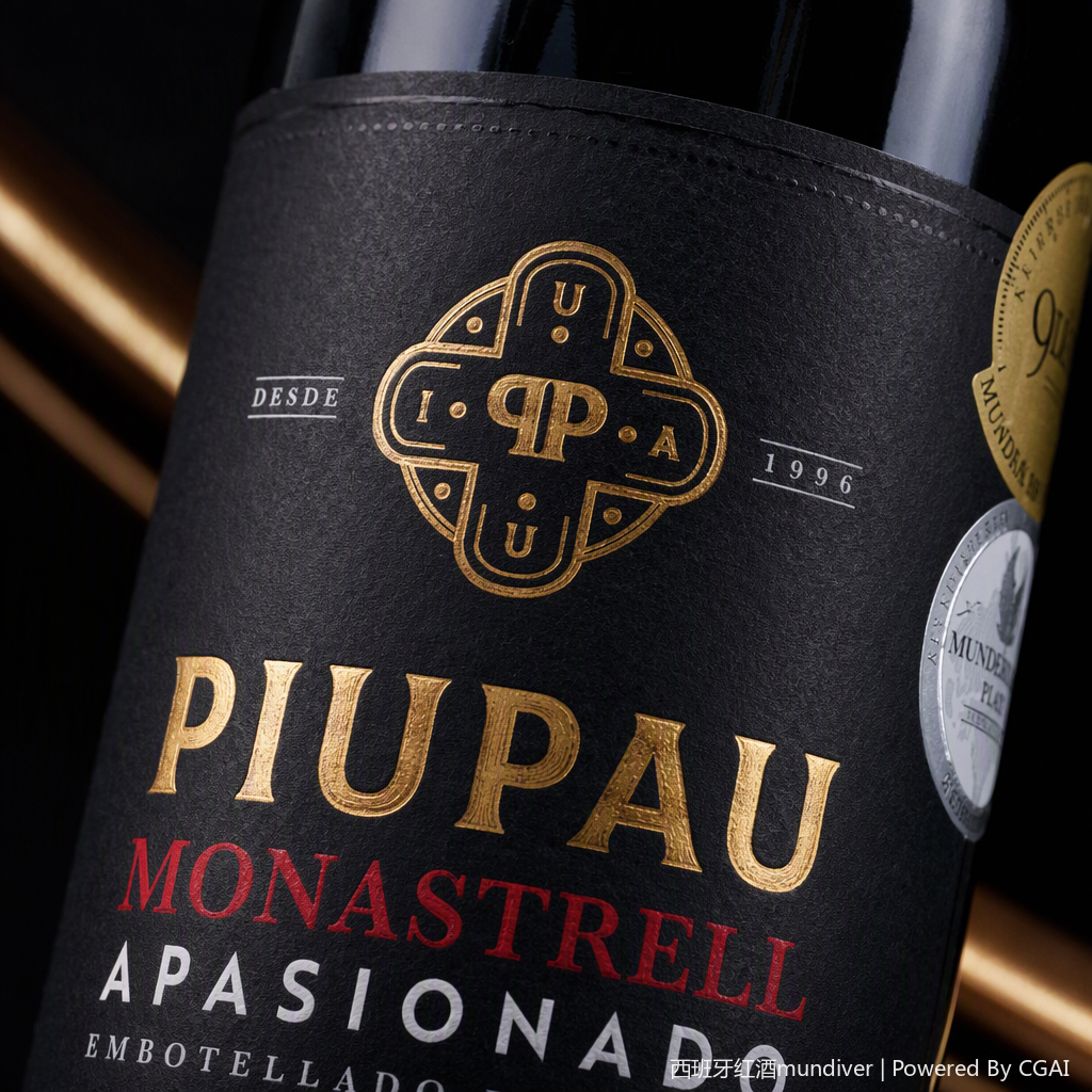 Piupau Monastrell Apasionado black bottle wine is rich and mellow, suitable for collection and appreciation Application Scenario
