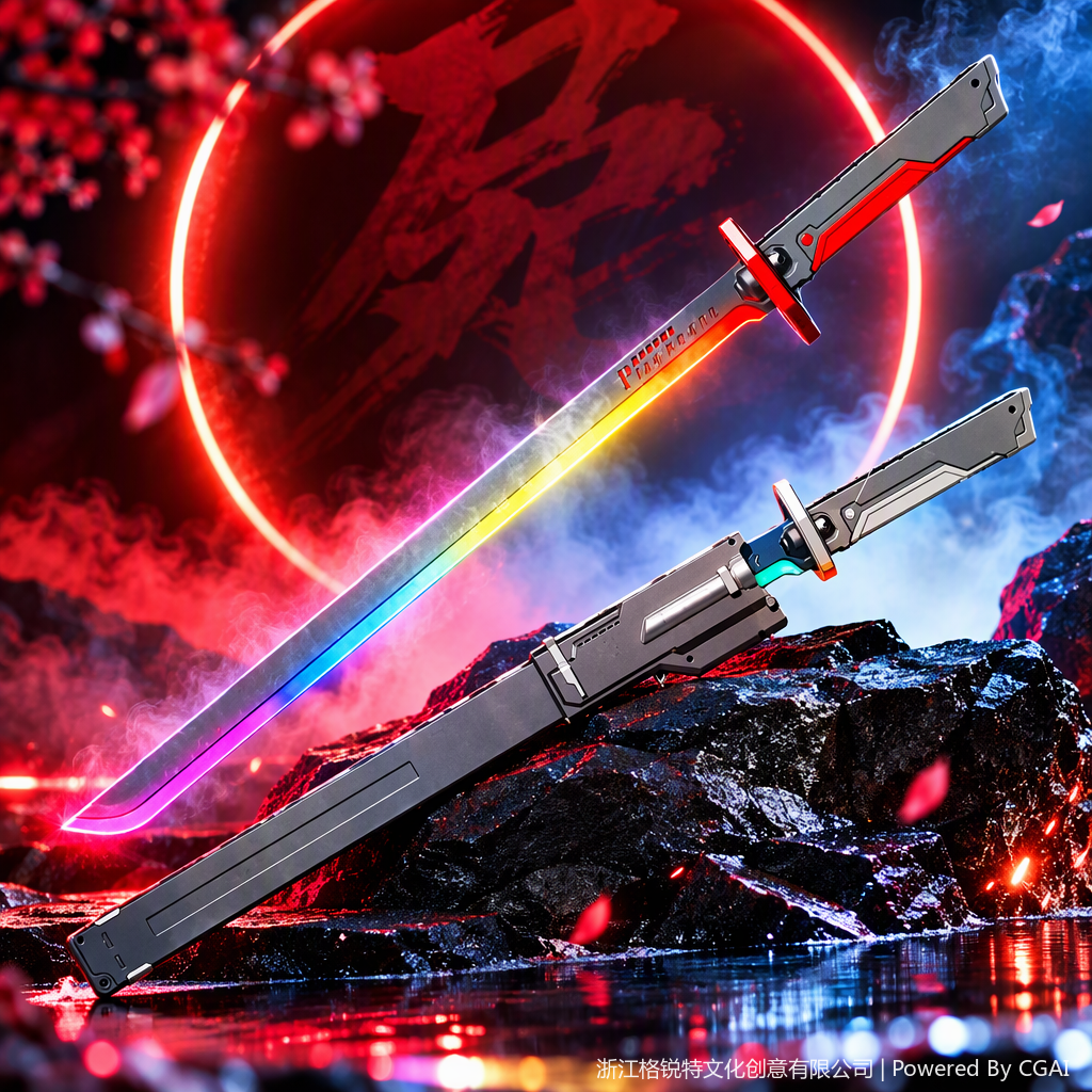 Dazzler efectos especiales chispa guerra cuchilla juguetes espadas diversión creativa niños seguridad mano lucha juguetes embalaje caja de regalo Specification image