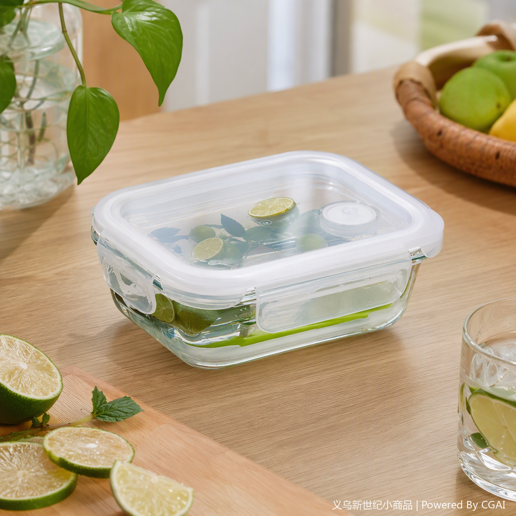 Multi-functional transparent plastic food preservation box, sealed storage box, kitchen organization and storage container, household food storage box details Picture