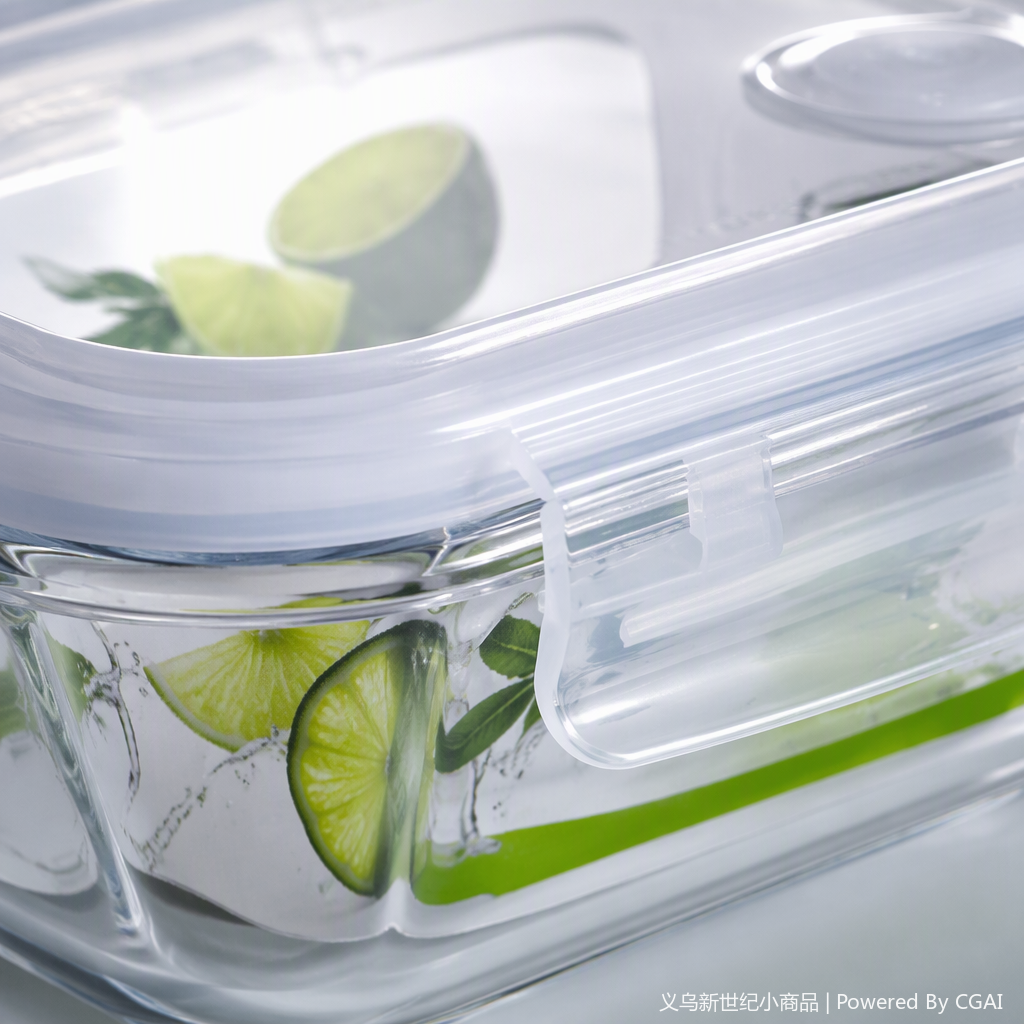 Multi-functional transparent plastic food preservation box, sealed storage box, kitchen organization and storage container, household food storage box Application Scenario