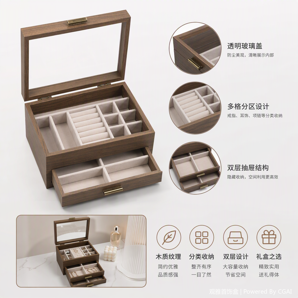 Guanyan jewelry box product photo 2