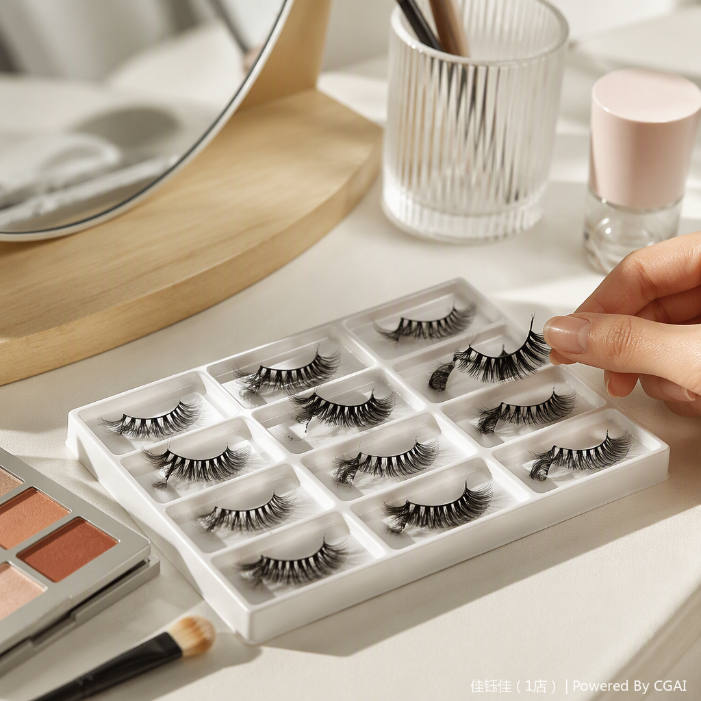 Pestañas falsas naturales densas herramienta de belleza larga duración slim cifrado maquillaje natural aplicable a varios estilos details Picture