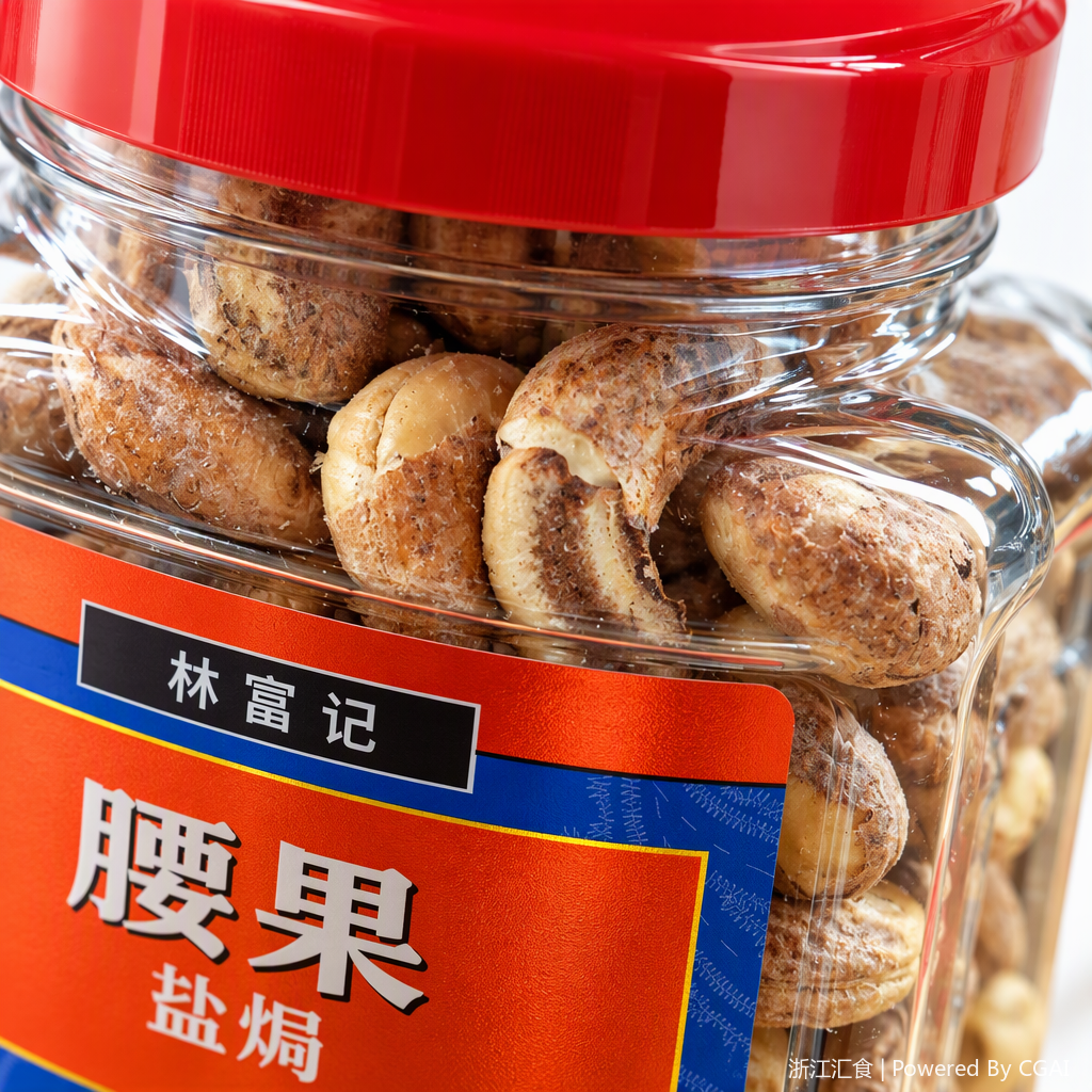 Linfu Ji Fragrant salt-baked cashew Nuts 400g transparent can packaging, snack, nuts and roasted goods, healthy snack box Application Scenario