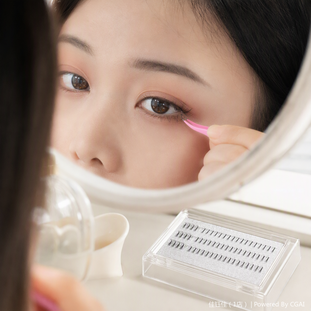 Pestañas postizas profesionales herramientas de belleza de larga duración naturales y densas suministros de belleza pegamento rápido volumen natural estilo de alta variedad