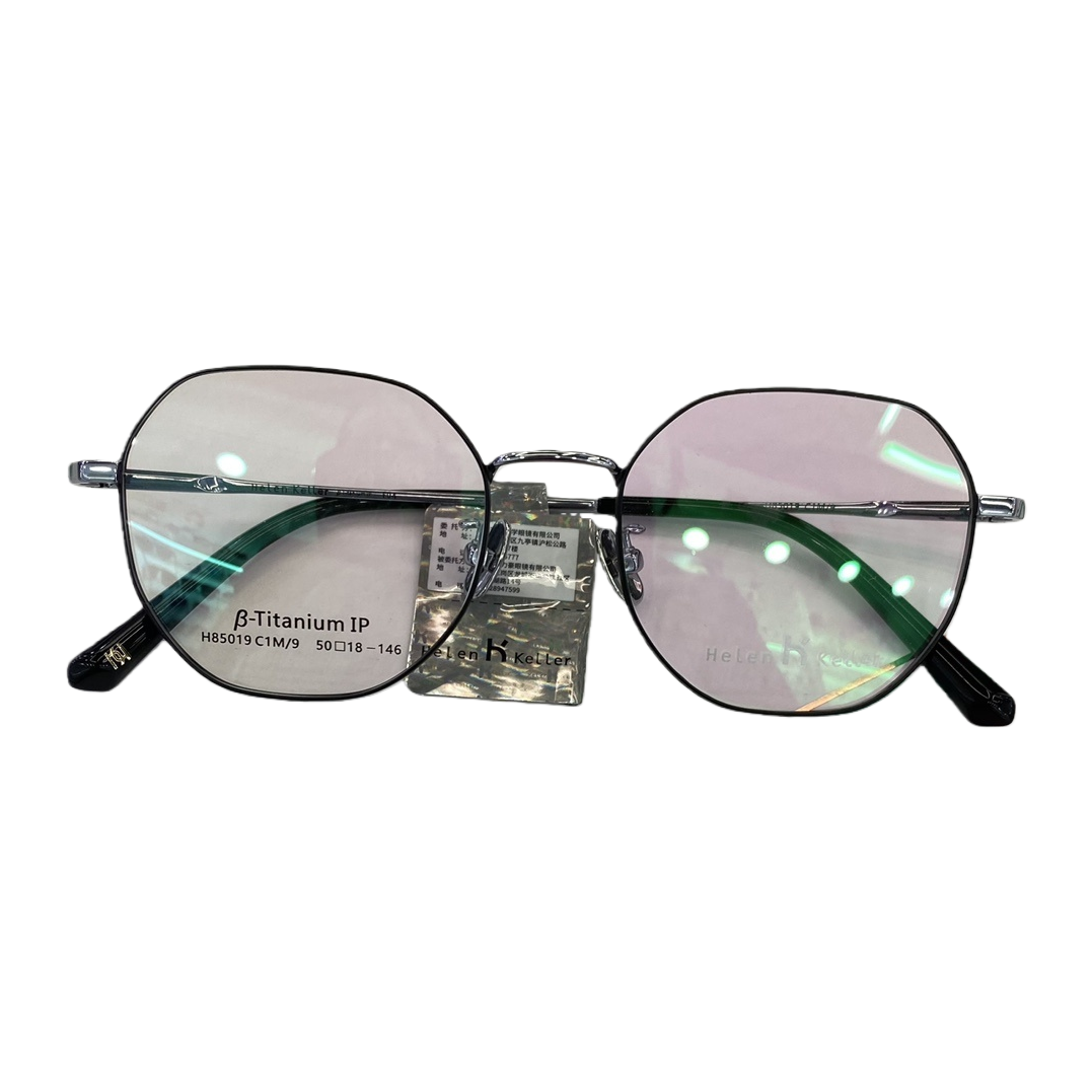 Fashionable and lightweight metal-framed glasses for both men and women, high-definition anti-glare frame, trendy style Item Picture