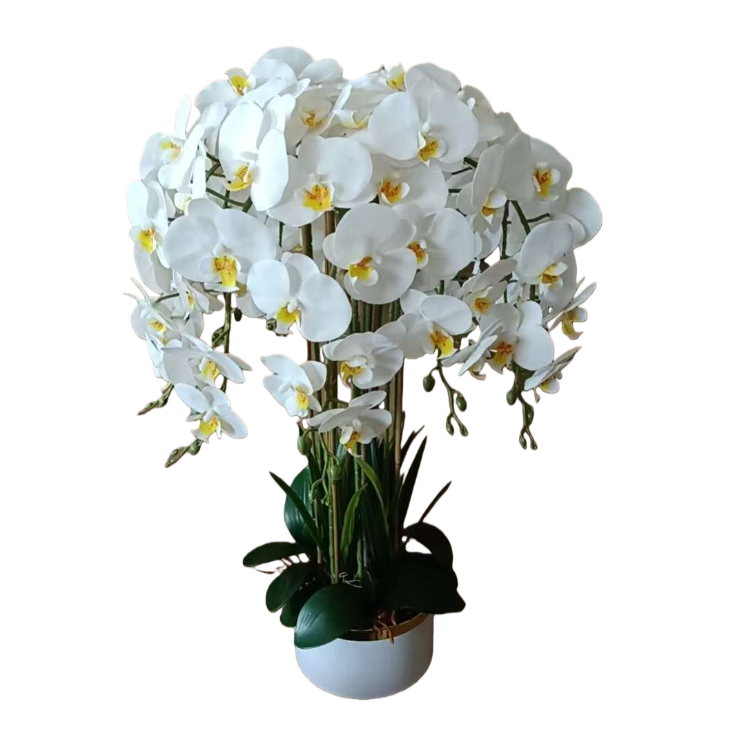 قطعة فنية من البارود الأبيض مزخرفة أزهار مستوحاة من أزهار مستوحاة من الزهور Item Picture