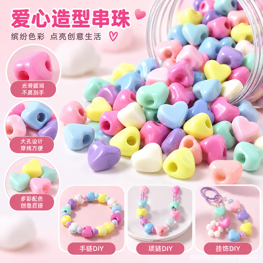 多彩散珠串珠手工配件DIY饰品材料配件饰品配件包邮