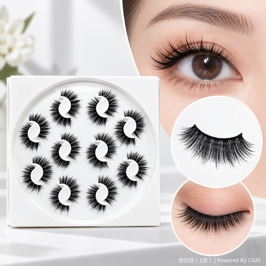 Pestañas postizas naturales gruesas y voluminosas herramientas de maquillaje para un ajuste duradero maquillaje natural y realista Specification image