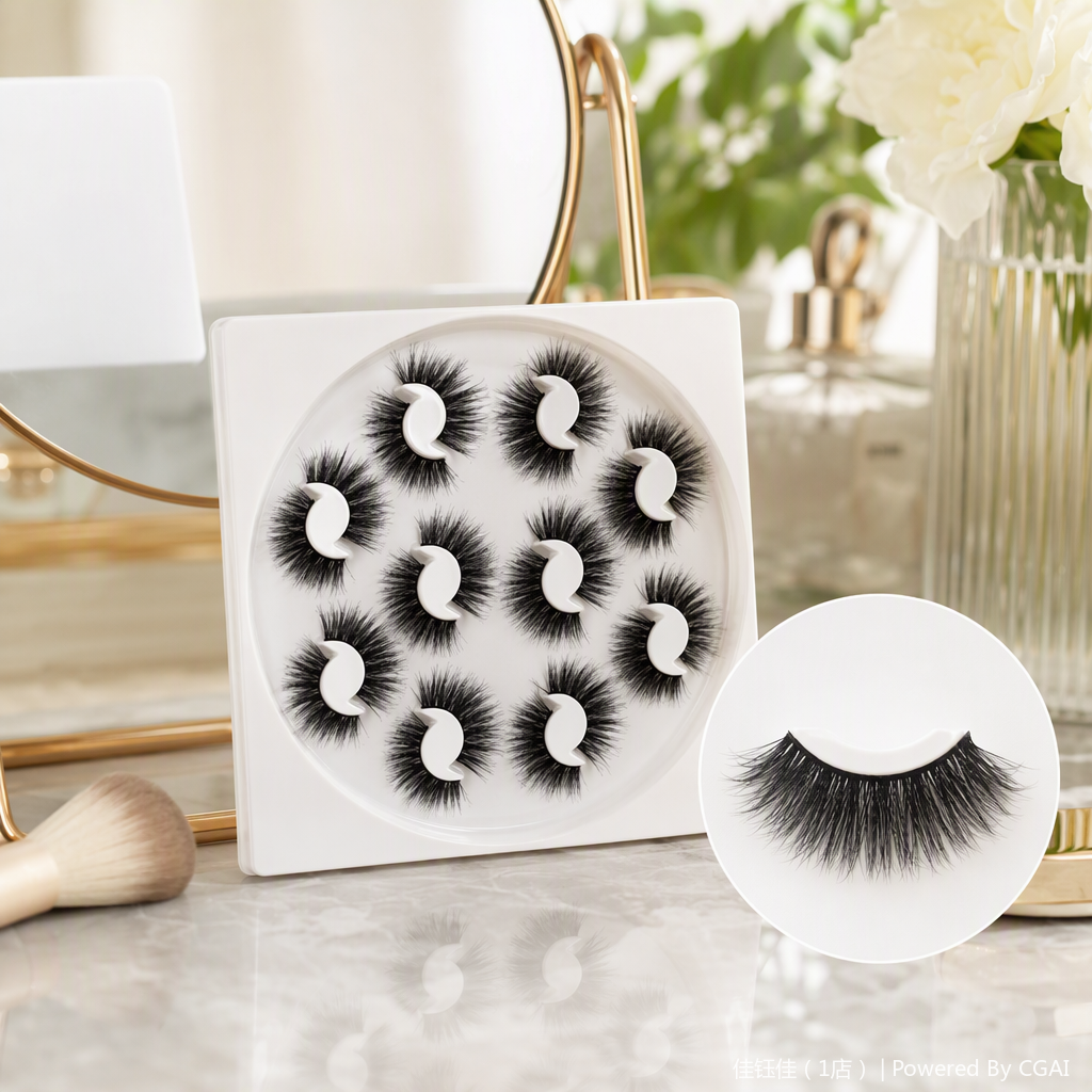 Pestañas postizas naturales gruesas y voluminosas herramientas de maquillaje para un ajuste duradero maquillaje natural y realista details Picture