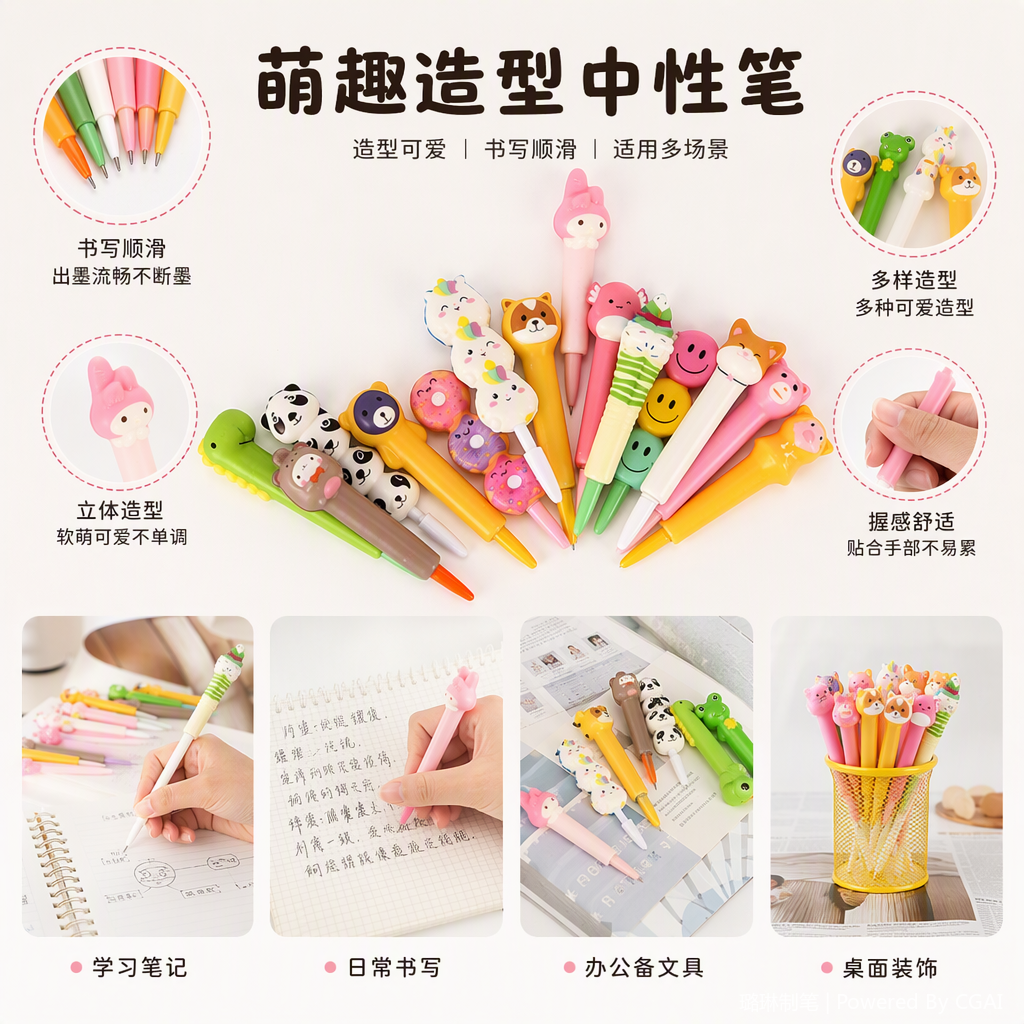 A multi-functional office cultural writing tool with a smooth and delicate neutral pen. It is a note-taking and office supply for students and adults Specification image