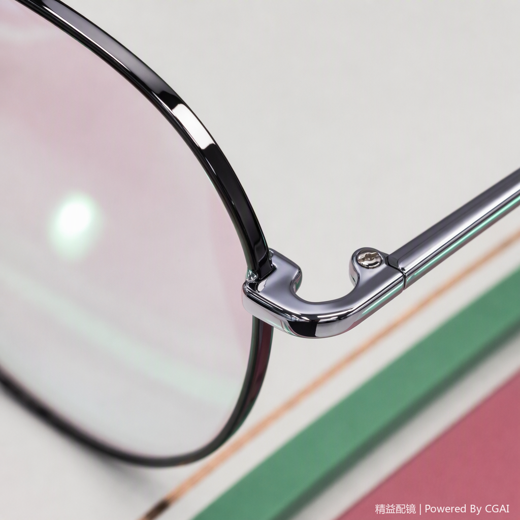 Fashionable and lightweight metal-framed glasses for both men and women, high-definition anti-glare frame, trendy style Application Scenario