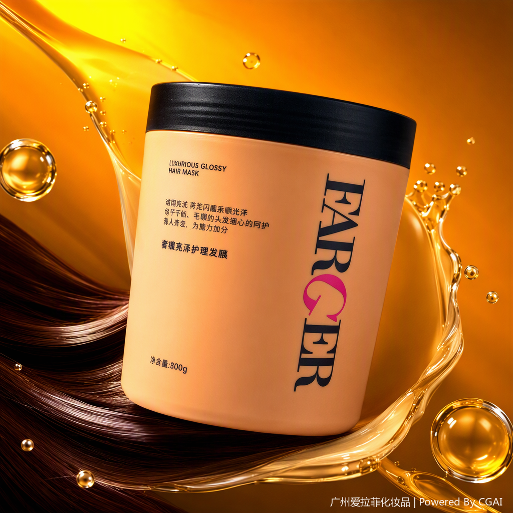 Luminous and Soft Hair Mask  Application Scenario