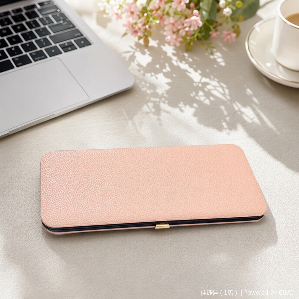 Fashionable and versatile women's wallet, genuine leather with multiple slots, large capacity, casual clutch bag, leather goods bag for women