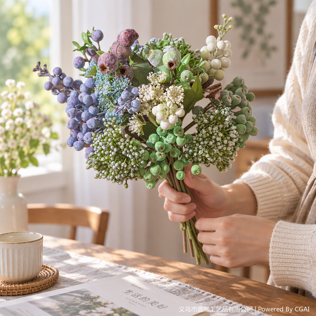Realistic hand-held flower bouquets, realistic floral art in multiple colors and styles, suitable for gift decoration. Natural and realistic hand-held flower bouquets details Picture