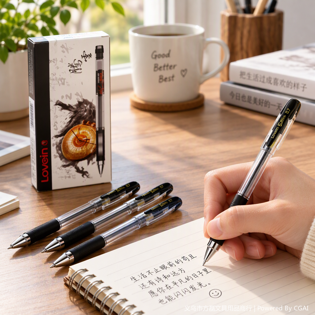 Smooth and smooth gel pen, office writing tool, business meeting signature pen, special for students Application Scenario