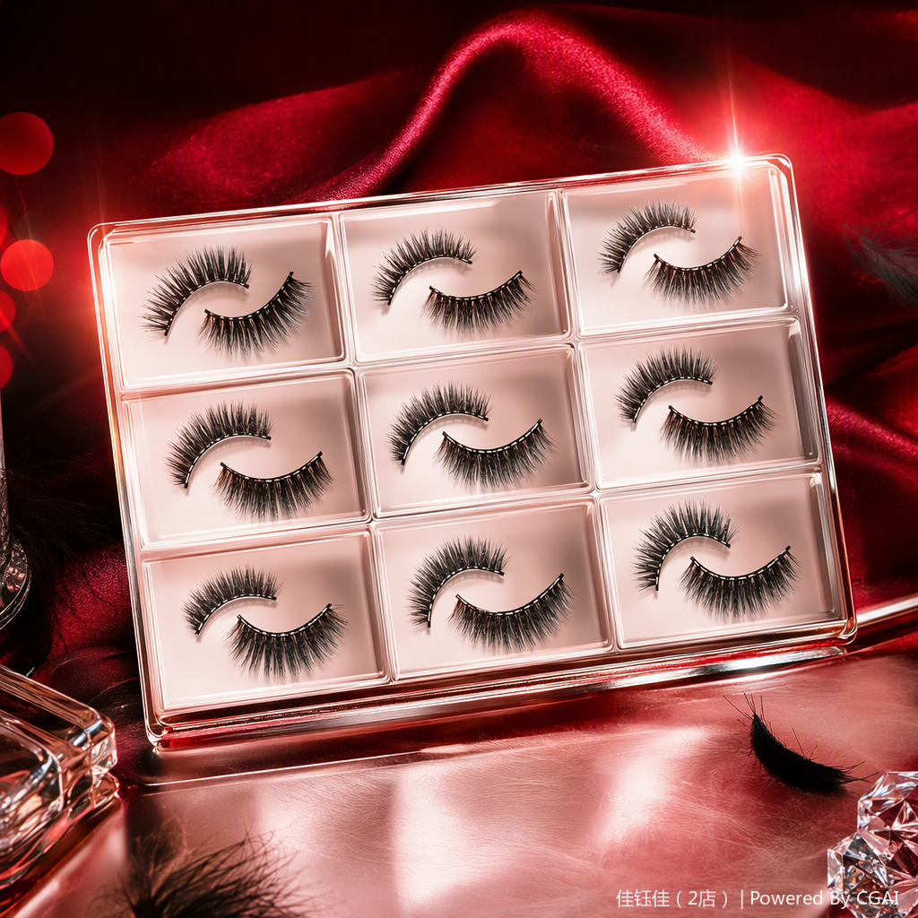Natural and thick false eyelash beauty tools, long-lasting feathered slender false eyelash stickers, decorate makeup naturally and realistically