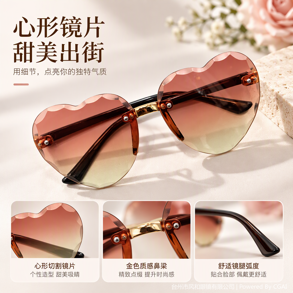 مناظير شمسية منحرفة، نظارات شمسية خفيفة للأشعة فوق البنفسجية Specification image