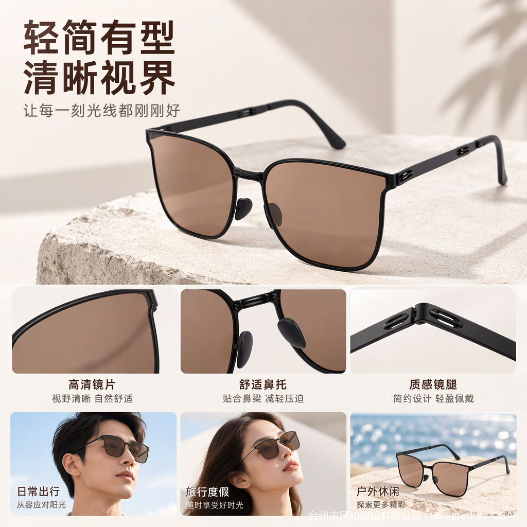 عدسات شمسية خفيفة مقاومة للأشعة فوق البنفسجية Specification image