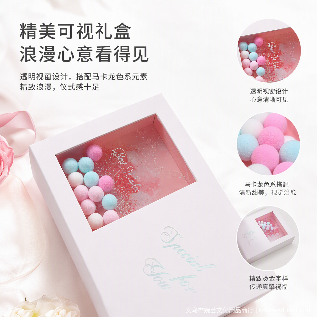 创意手工工艺品礼品盒精美包装适合作为礼物赠送多款式可选白底实物图