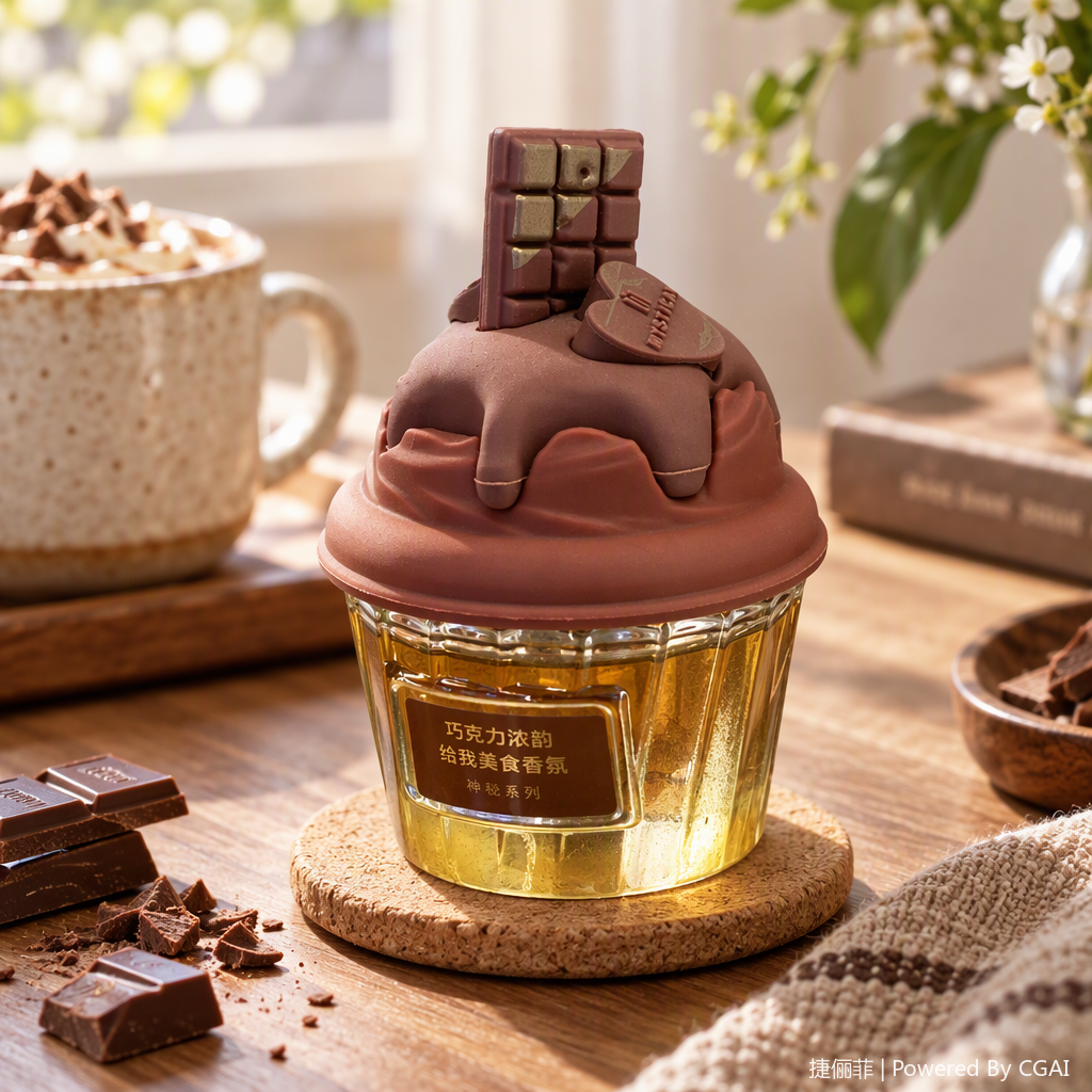 زجاجة شوكولاتة المصنوعة من الشيكولاتة، عطر المعطر المبدع، وغرفة العطر التي تحتوي على هدايا خفيفة دائمة details Picture