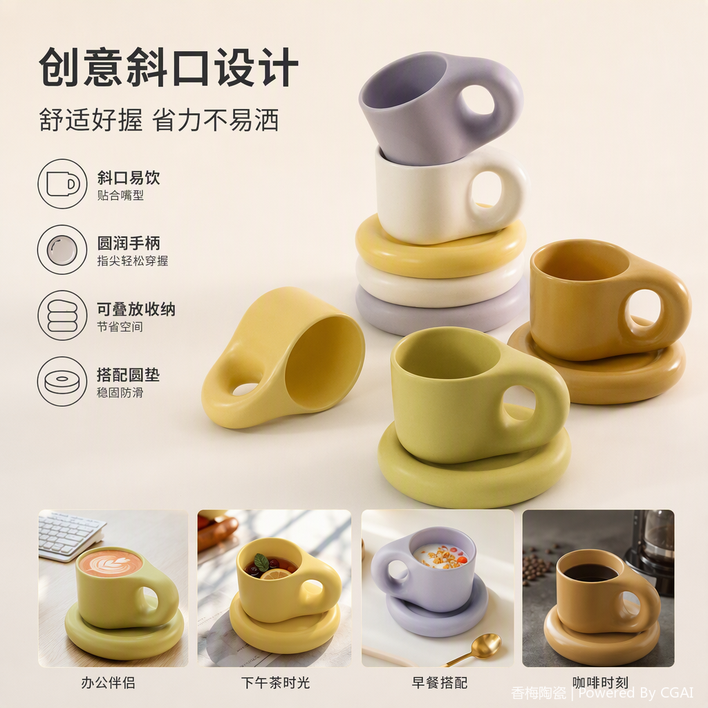 多功能咖啡具套装家用便携咖啡杯咖啡勺咖啡滤网咖啡器具组合礼品装