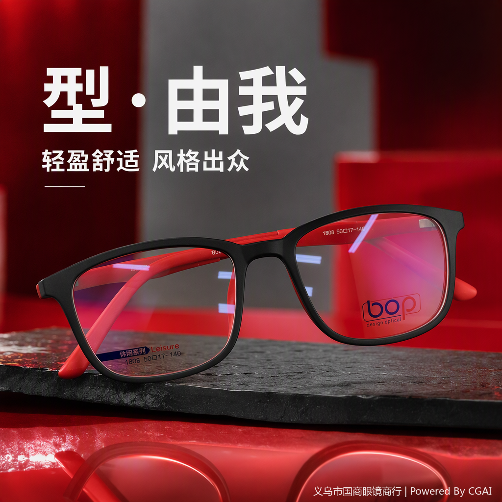 Moda ligera montura gafas unisex minimalista generoso tendencia montura gafas accesorios